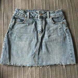 Wild Fable distressed denim mini skirt